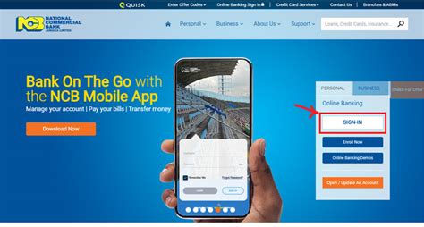 Welcome to NCB Online Banking.